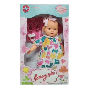 Boneca Nenezinho 44cm Com Cheirinho De Talco E Chupeta