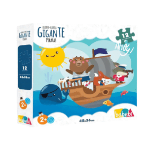 Quebra Cabeça De Madeira Gigante Piratas - Babebi