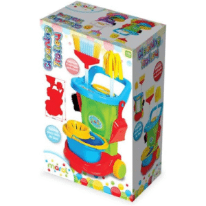 Carrinho Kit Faxina Infantil Mope Colorido Maral