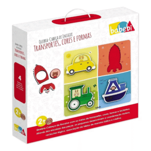 Quebra-cabeça De Encaixe De Transportes, Cores E Formas