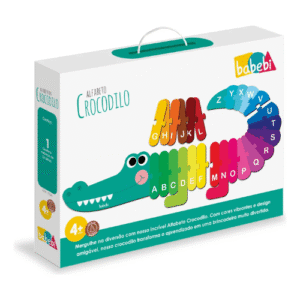 Quebra Cabeça Infantil Alfabeto Do Crocodilo Babebi
