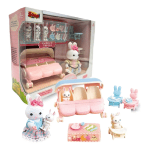 Coleção Casinha Feliz Brinquedo Carrinho Trigêmeos