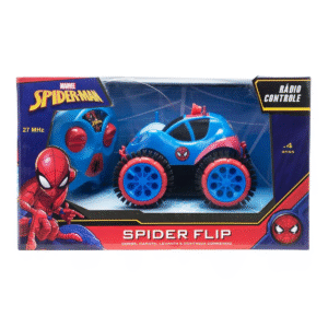 Spider Flip - Veículo Rádio Controlado Spider Man 3 Funções Azul