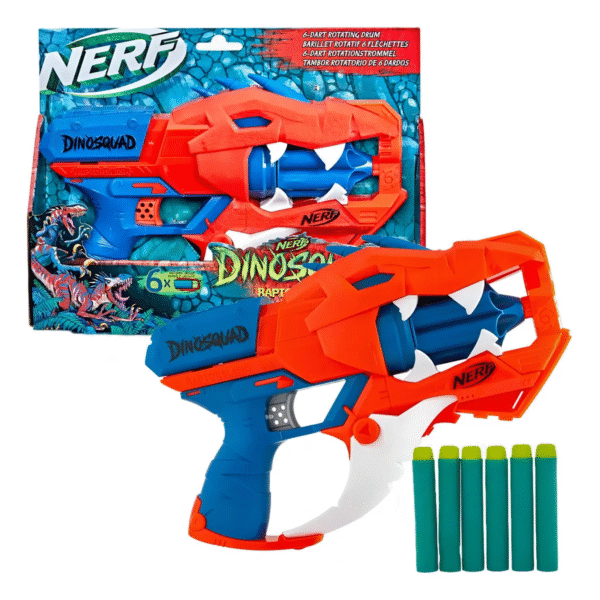 Lancador Nerf Dinosquad Raptor Slash 6 Dardos Hasbro - Imagem 2