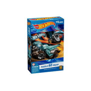 Quebra Cabeça Puzzle 60 Peças Temático Hot Wheels Grow