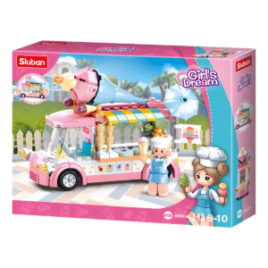 Blocos de Montar Cubic – Carrinho de Sorvete (145 peças)