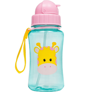 Garrafinha Infantil Com Canudo Animal Fun Girafa