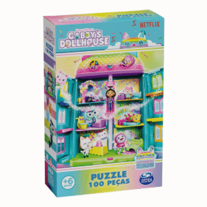 Quebra‑cabeça 100 peças Gabby’s Dollhouse Brilhante