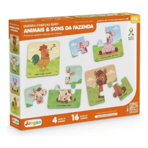 Quebra Cabeça Animais & Sons Da Fazenda