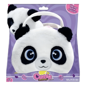 Pelúcia Cutie Handbag Ursinho Panda C/ Bolsinha Deluxe