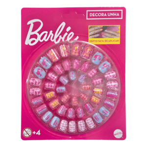 Kit Unhas 48 Peças Barbie