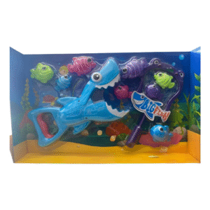 Brinquedo Tubarão Pega Pega Super Baby Para Banho Bbr Toys Azul