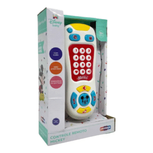 Brinquedo Bebe Disney Controle Remoto Tv Com Luz Som Mickey