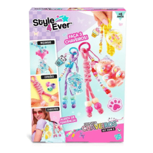 Brinquedo Faça Seus Chaveiros Kit Com 3 Fun