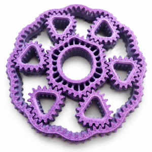 Spinner Fidget Anti Estresse 6 Engrenagens Impressão 3D