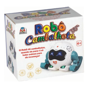 Robô Cambalhota Braskit Infantil com Luzes e Movimentos Interativo
