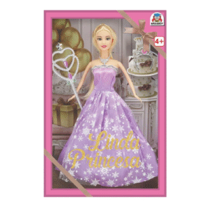Boneca Linda Princesa Braskit com Vestido e Acessórios Infantil 4+