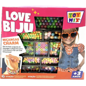 Kit de Bijuteria e Miçangas Love Biju Charm 300 Peças + Fio