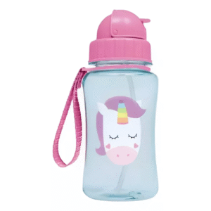 Garrafinha Infantil Com Canudo Animal Fun Unicornio